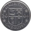 Mauritius-2009-1 Rúpia-Réz-nikkel-UNC-Pénzérme