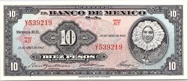 Mexikó 1963. 10 Pesos-VF