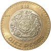 Mexikó-2017-10 Peso-Bimetál-UNC-Pénzérme