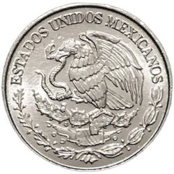 Mexikó-2017-20 Centavos-Rozsdamentes acél-UNC-Pénzérme