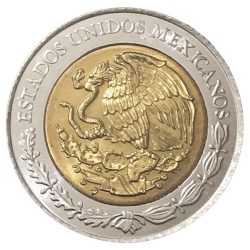 Mexikó-2017-5 Peso-Bimetál-UNC-Pénzérme
