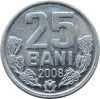 Moldova-2004-25 Bani-Alumínium-UNC-Pénzérme