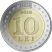 Moldova-2018-10 Lei-Bimetál-UNC-Pénzérme