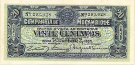 Mozambik 1933. 20 Centavos-XF (Perforáció!)