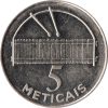 Mozambik-2006-5 Meticais-Nikkelezett acél-UNC-Pénzérme