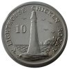 Man sziget-2013-10 Penny-Nikkelezett acél-UNC-Pénzérme