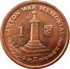 Man sziget-2013-1 Penny-Rézzel bevont acél-UNC-Pénzérme