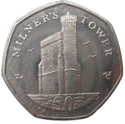 Man sziget-2013-50 Penny-Réz-nikkel-UNC-Pénzérme