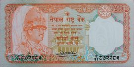 Nepál 1985-2001. 20 Rupees-UNC