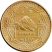 Nepál-2009-1 Rupee-Sárgaréz bevonatú acél-UNC-Pénzérme