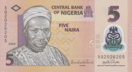 Nigéria 2009-2022. 5 Naira-UNC