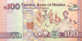 Nigéria 2014. 100 Naira-UNC