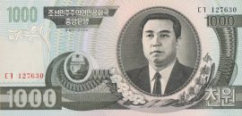 Észak-Korea 2002-2006. 1000 Won-UNC