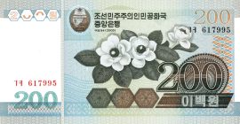 Észak-Korea 2005. 200 Won-UNC