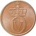 Norvégia-1971-1 Ore-Bronz-UNC-Pénzérme