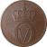 Norvégia-1971-2 Ore-Bronz-UNC-Pénzérme