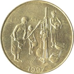 Nyugat-afrikai Államok-2006-10 Frank-Alumíniumbronz-UNC-Pénzérme