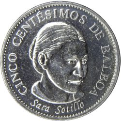 Panama-2017-5 Centesimos-Réz-nikkel-UNC-Pénzérme