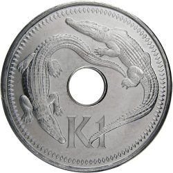 Pápua Új Guinea-2004-1 Kina-Nikkelezett acél-UNC-Pénzérme