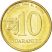 Paraguay-1996-10 Guaranies-Sárgaréz bevonatú acél-UNC-Pénzérme
