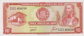 Peru 1968-1975. 10 Soles-UNC