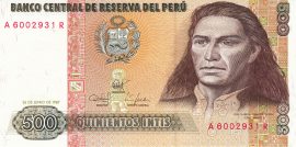 Peru 1987. 500 Intis-UNC