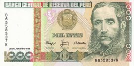 Peru 1988. 1000 Intis-UNC