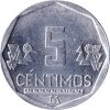 Peru-2017-5 Centimo-Alumínium-UNC-Pénzérme