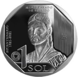 Peru-2020-1 Sol-Nikkel-UNC-Pénzérme