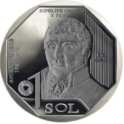 Peru-2020-1 Sol-Nikkel-UNC-Pénzérme