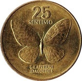 Fülöp-szigetek-1984-25 Sentimo-Sárgaréz-F-Pénzérme
