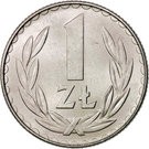 Lengyelország-1957-1985-1 Zloty-Alumínium-VF-Pénzérme
