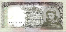 Portugália 1964. 20 Escudos-VF