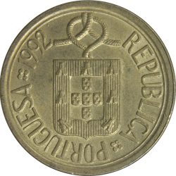 Portugália-1986-2001-10 Escudos-Sárgaréz-Nikkel-VF-Pénzérme
