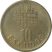 Portugal-1986-2001-10 Escudos-Cooper-Brass-VF-Coin