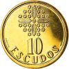 Portugália-2001-10 Escudo-Nikkel-réz-UNC-Pénzérme