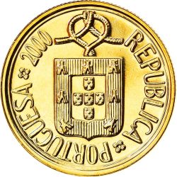 Portugália-2001-1 Escudo-Nikkel-réz-UNC-Pénzérme Portugália-2001-1 Escudo-Nikkel-réz-UNC-Pénzérme
