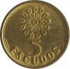 Portugália-2001-5 Escudo-Nikkel-réz-UNC-Pénzérme