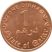 Katar-2016-1 Dirham-Rézzel borított acél-UNC-Pénzérme