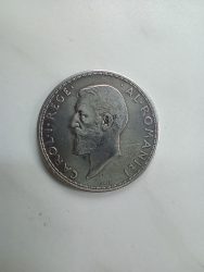 Románia-1910-1 Leu-Ezüst-Pénzérme