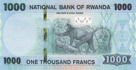 Ruanda 2019. 1000 Francs-UNC