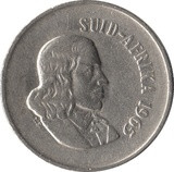 Dél-Afrika-1965-10 Cents-Nikkel-VF-Pénzérme