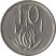 Dél-Afrika-1965-10 Cents-Nikkel-VF-Pénzérme