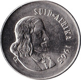 Dél-Afrika-1965-1969-5 Cents-Nikkel-VF-Pénzérme
