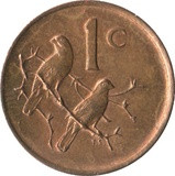 Dél-Afrika-1970-1989-1 Cent-Bronz-VF-Pénzérme