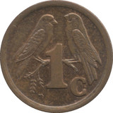 Dél-Afrika-1990-1995-1 Cent-Bronz-Acél-VF-Pénzérme