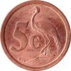 Dél-Afrika-1990-1995-5 Cents-Bronz-Acél-VF-Pénzérme