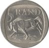 Dél-Afrika-1994-1995-5 Rand-Nikkel-Réz-VF-Pénzérme