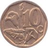 Dél-Afrika-1996-2000-10 Cents-Bronz-Acél-VF-Pénzérme