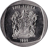 Dél-Afrika-1996-2000-1 Rand-Nikkel-Réz-VF-Pénzérme